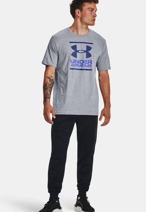 Under Armour Heren UA GL Foundation T Shirt In Grijs - Image 4