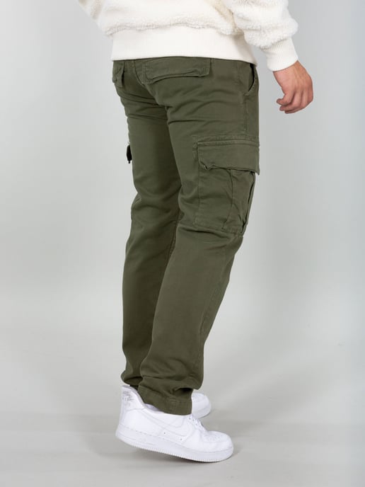 Alpha Industries Heren Agent Slim Cargo Pants in Olijfgroen - Image 4