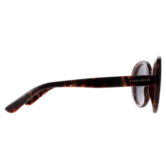 Karen Millen Oval Womens Dark Tortoise Dark Grey KM5051