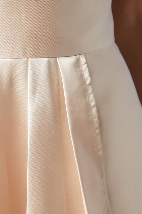Plunge Waterfall Bridesmaids Maxi Dress