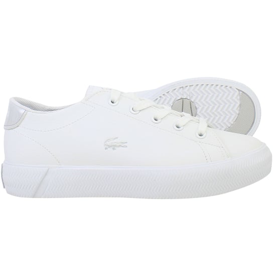 Lacoste Gripshot 223 1 JD Kids White Trainers - Image 1