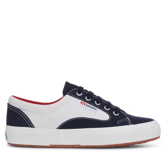 Superga Volwassen unisex 2750 Blocks Trainers (Wit/Zwaar/Rood) - Image 1