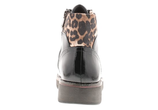 Marco Tozzi Womens Boots Ankle Mollie Lace Up navy patent