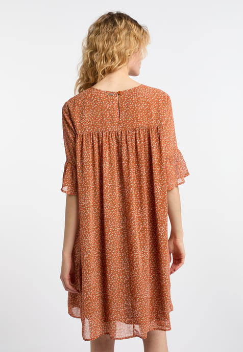 Dreimaster Jurk Dames Oranje Veelkleurig - Image 4