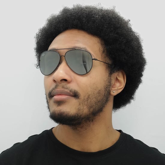 Ray-Ban Aviator Unisex Black Silver Mirror RB0101S Aviator Reverse