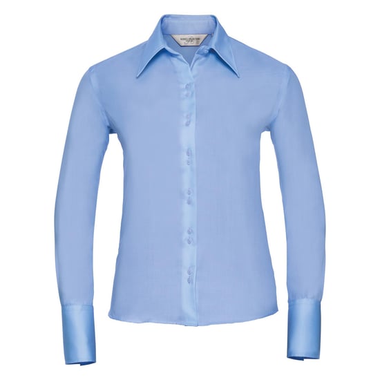 Russell Collectie Dames/Dames Lange Mouw Ultiem Niet-Ijzershirt (Heldere lucht) - Image 1