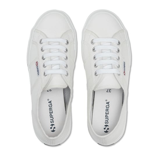 Superga Unisex 2750 Efglu Leather Trainers voor volwassenen (Wit) - Image 3