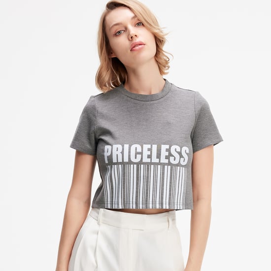 Typo print crop t-shirt - Image 3