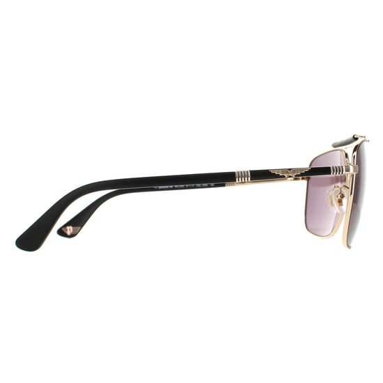 Police Aviator Mens Rose Gold Semi Matte Black Smoke SPLD43 Origins 44