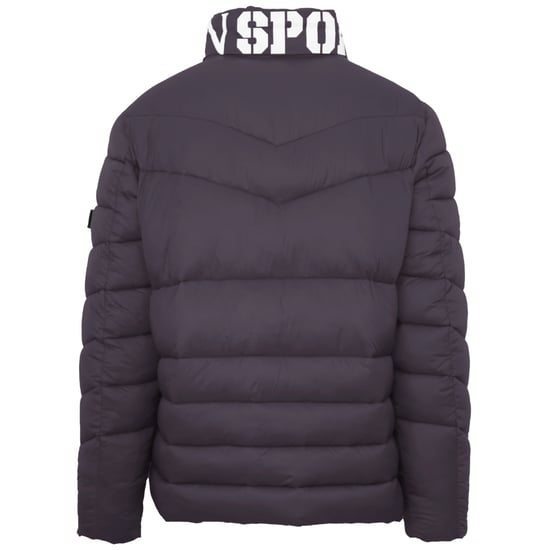 Plein Sport Padded Bold Logo Grey Jacket - Image 2