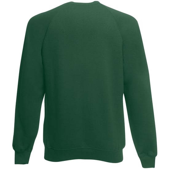 Fruit Of The Loom Kinderen Unisex Raglan mouwen Sweatshirt (Bottle Groen) - Image 2