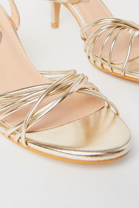 Sugar Twist Strap Kitten Heeled Sandals - Image 4
