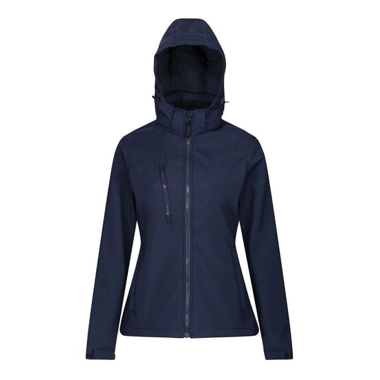 Regatta Womens/Ladies Venturer Hooded Soft Shell Jacket (Navy)