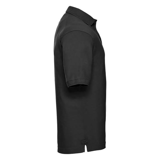 Russell Heren Ripple Collar & Manchet Poloshirt met korte mouwen (Zwart) - Image 2