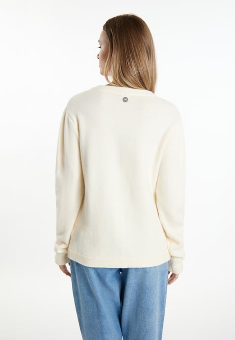 Dreimaster Vest Dames wolwit - Image 4