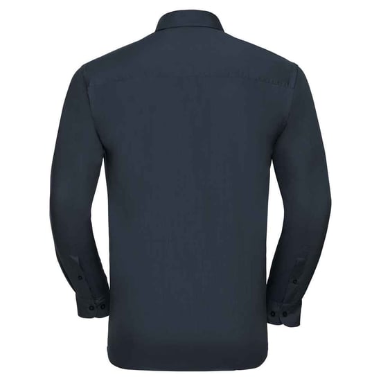Russell Collection Heren Klassiek Polycotton Overhemd Met Lange Mouwen (Franse marine) - Image 2