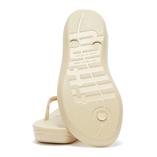Fitflop IQushion Ergonomische Dames Gouden Teenslippers - Image 4