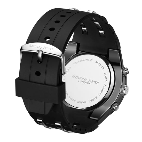 Hand Geassembleerde Anthony James Limited Edition Chrono Radar Zwart - Image 4