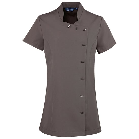 Premier Dames/Dames Orchidee tuniek met korte mouwen (Donkergrijs) - Image 1