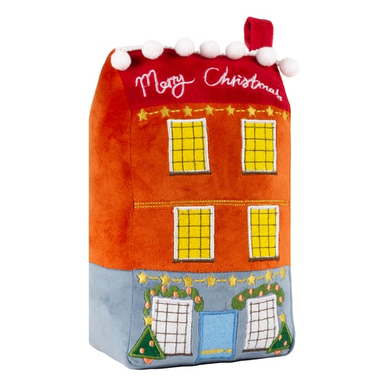 furn. Christmas Spirit House Festive Door Stop - Image 1