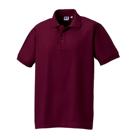 Russell Heren Ultimate Klassiek Katoenen Poloshirt (Bourgondië) - Image 1