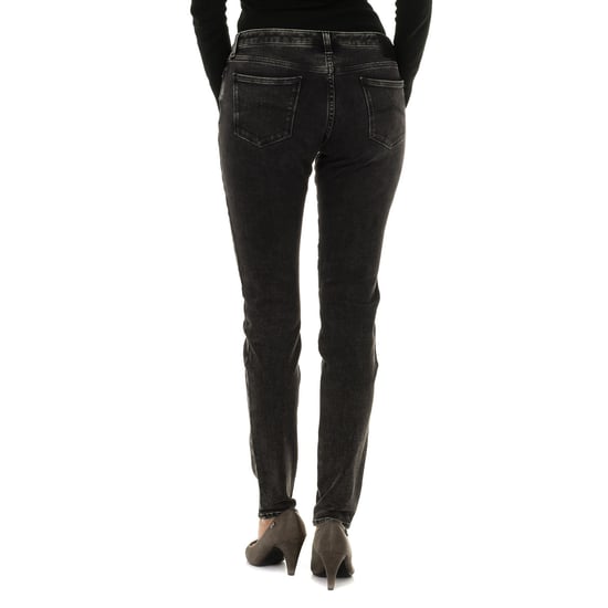 Women's long stretch denim pants 6Y5J06-5D26Z