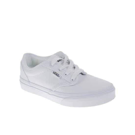 Vans Atwood Lace-Up White Canvas Kids Plimsolls UDT7HN
