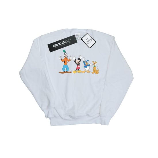 Disney Heren Mickey Mouse Friends Sweatshirt (Wit) - Image 1