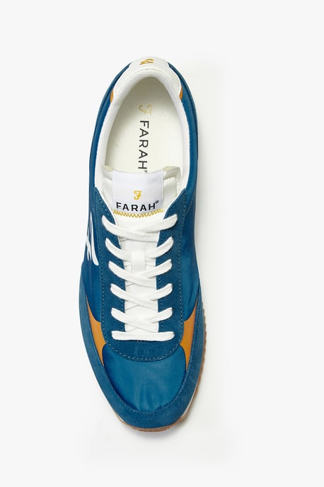 Farah Blue 'Santo' Casual Lace Up Trainers
