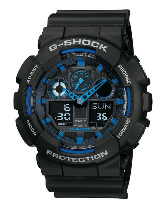 Casio G-shock Heren Zwarte Horloge GA-100-1A2ER - Image 1