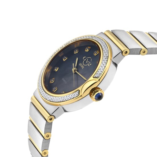 GV2 Women's Sorrento Diamond sWiss Quartz Black MOP Dial, Watch