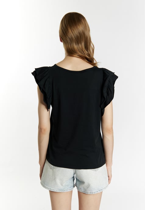 Dreimaster T-shirt Dames zwart - Image 4