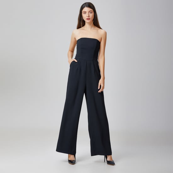 Minimalist bustier jumpsuit