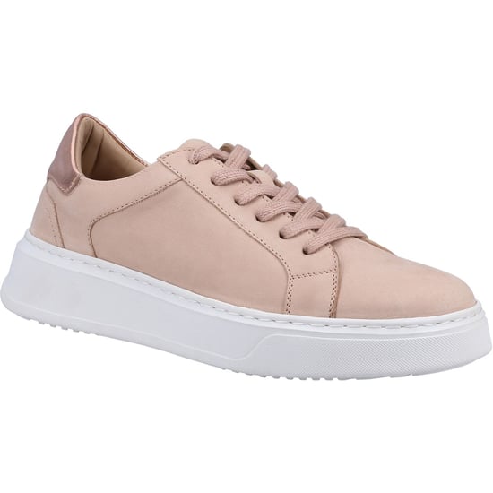 Hush Puppies Camille Leren Damestrainers Blush - Image 1