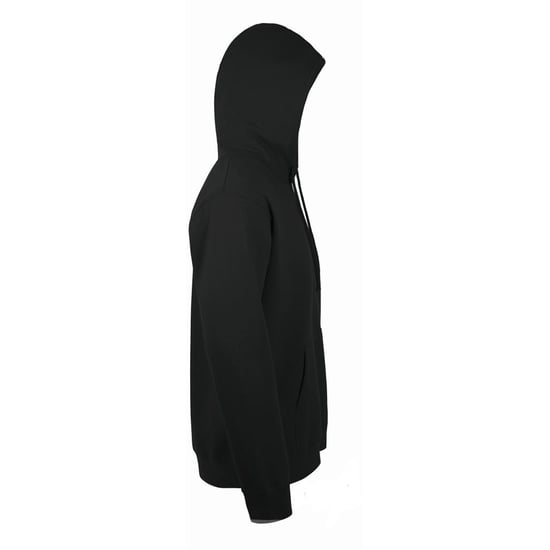 SOLS Snake Unisex Hooded Sweatshirt / Hoodie (Zwart) - Image 3