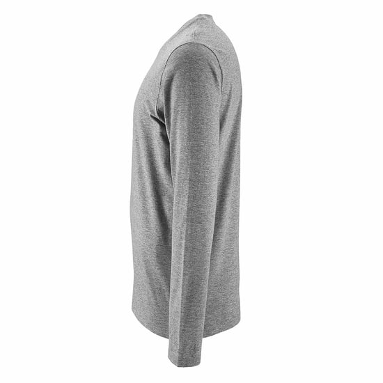 SOLS Heren Keizerlijk T-Shirt met lange mouwen (Grijze Mergel) - Image 3