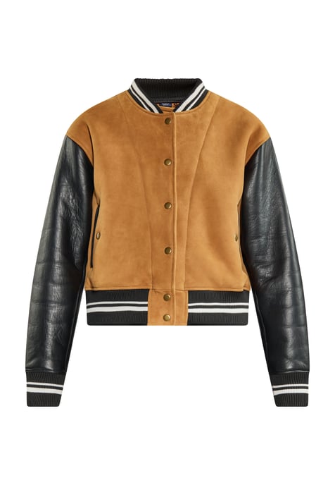 Dreimaster Jas Dames Camel zwart - Image 1