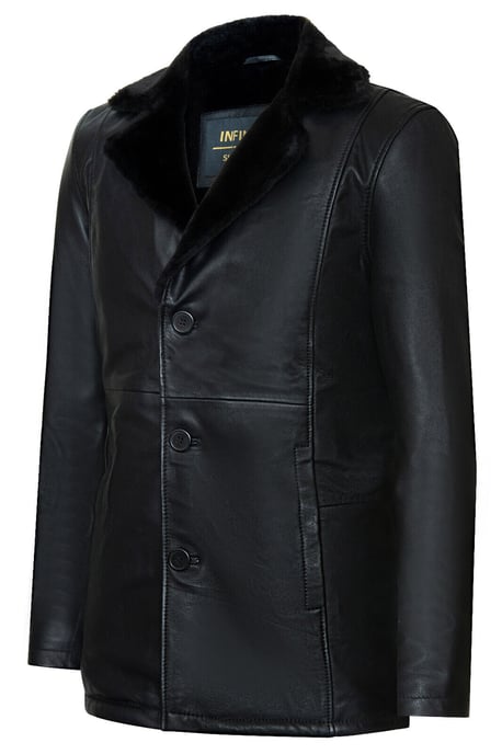 Men's Reefer Leather Blazer Jacket -Pablo