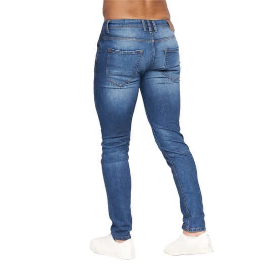 Crosshatch Heren Malcolm Slim Jeans (Stone Wash) - Image 4