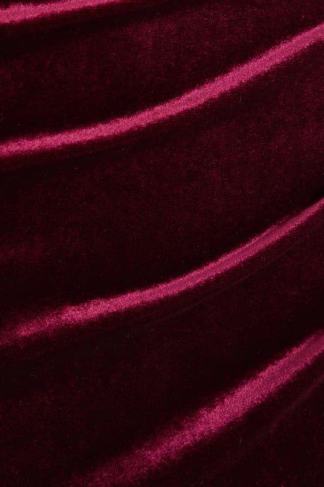 Petite Dark Red Cowl Neck Midaxi Dress