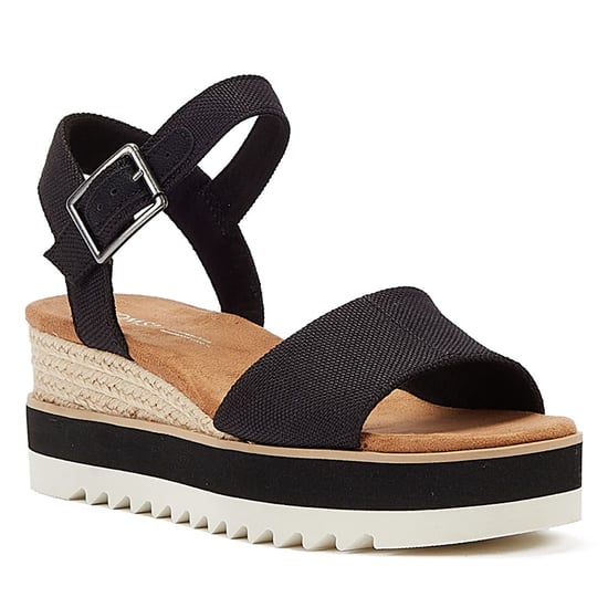 TOMS Diana Canvas Wig Vrouwen Zwarte Sandalen - Image 2