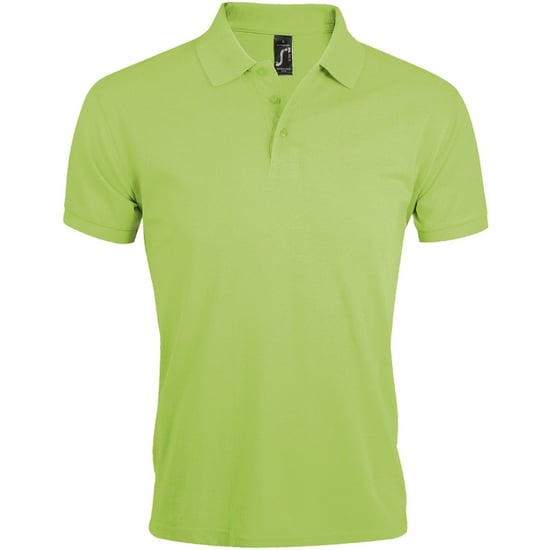 SOLS Heren Prime Pique Poloshirt met korte mouwen (Appelgroen) - Image 1
