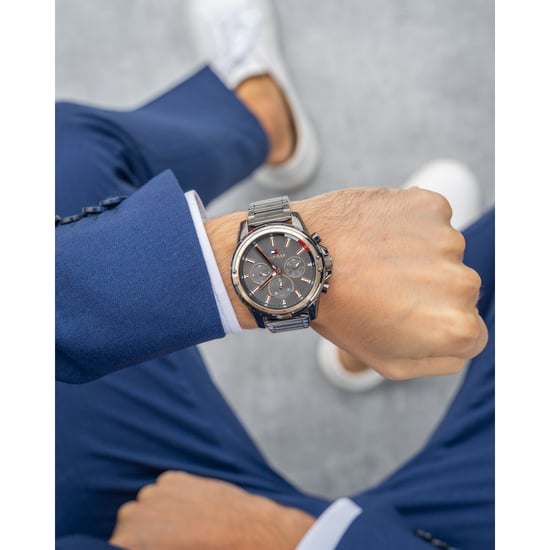 Tommy Hilfiger Mason Heren Grijze Horloge 1791790 - Image 3
