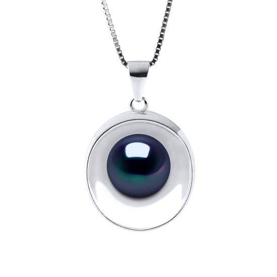 REFLECTIONS Necklace Freshwater Pearl 9-10 mm Black 925