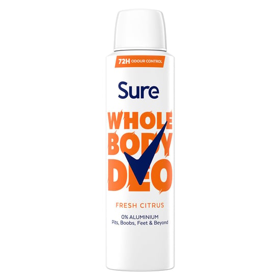 Sure Women Fresh Citrus Whole Body Deodorant Spray Aluminium Free 150ml, 3 Pack