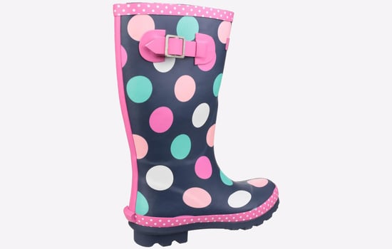 Cotswold Dotty Rubber Multicoloured Wellington Boots - Image 3
