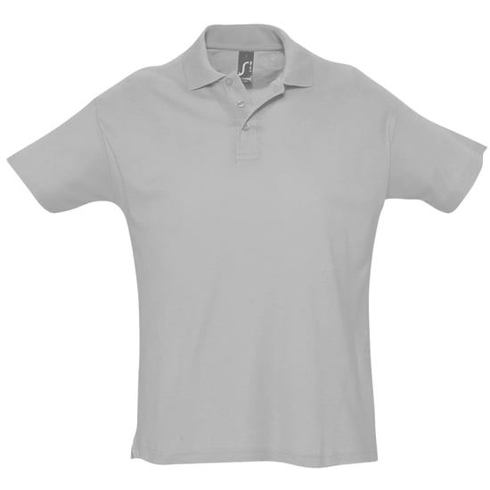 SOLS Heren Zomer II Pique Poloshirt met korte mouwen (Grijze Mergel) - Image 1