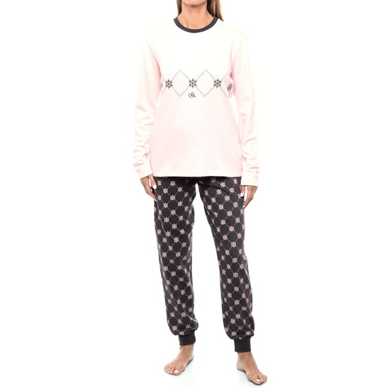 KLP2 Women's Long Sleeve Plush Winter Pajamas