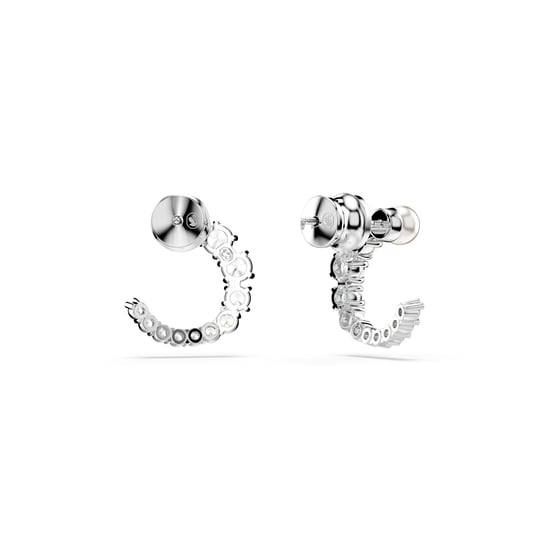 Swarovski 'Matrix' Vrouwen Hoepel Oorbellen van Basismetaal - Zilver 5692260 - Image 4