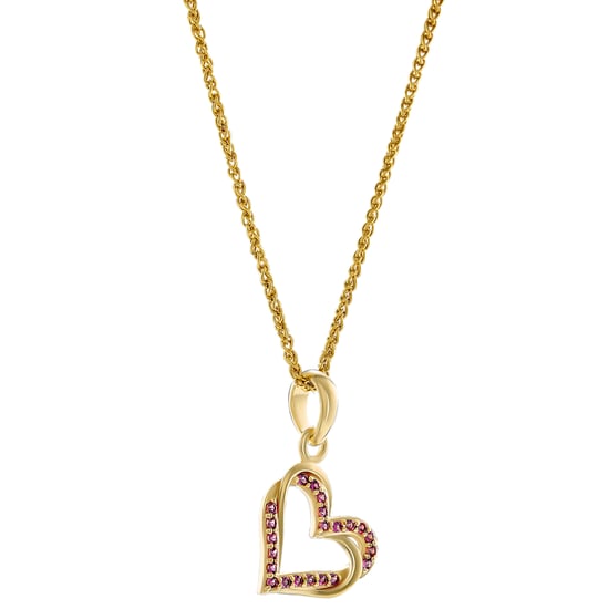 Orphelia 'Cecilia' Dames 925 Sterling Zilveren Hangertje met Ketting - Goud ZH-7584/R - Image 2